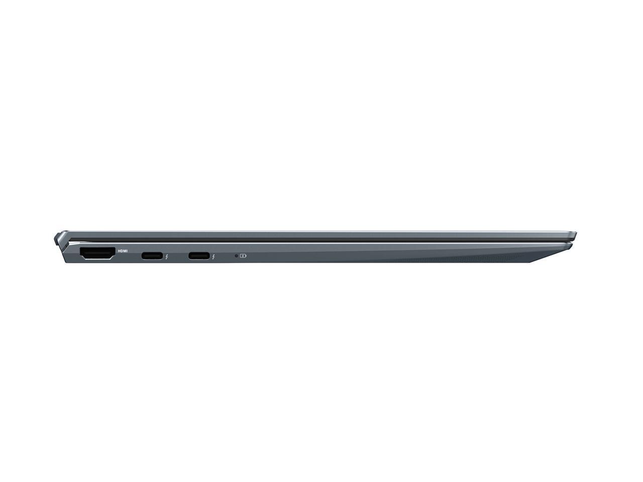 ASUS ZenBook 14 Ultra-Slim Laptop 14" Full HD NanoEdge Bezel Display, Intel Core i7-1165G7, 8 GB RAM, 512 GB PCIe SSD, NumberPad, Thunderbolt 4, Windows 10 Home, Pine Grey, UX425EA-EH71