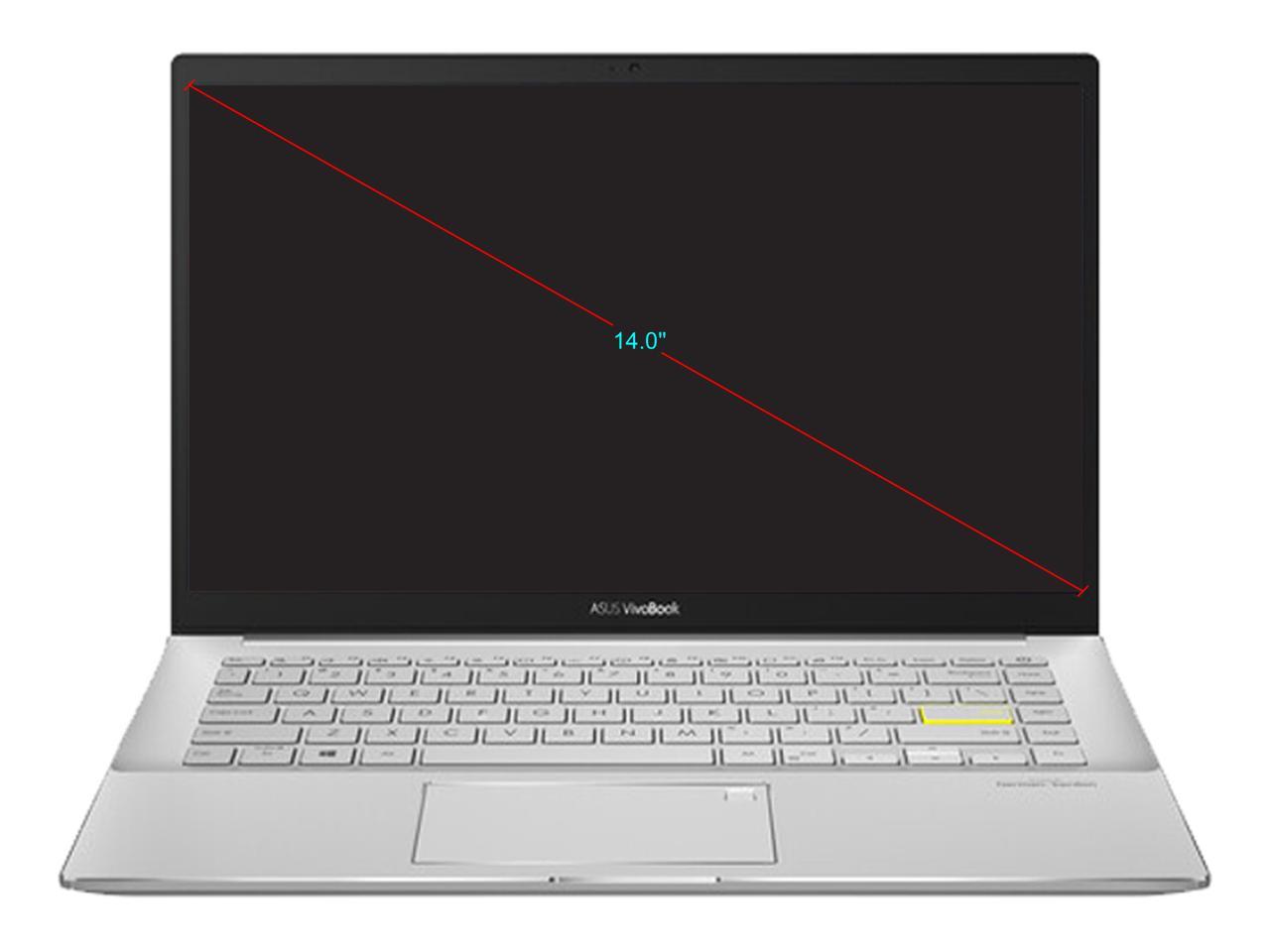 ASUS VivoBook S14 S433 Thin and Light Laptop, 14" FHD Display, Intel Core i5-1135G7 CPU, 8 GB DDR4 RAM, 512 GB PCIe SSD, Thunderbolt 3, Wi-Fi 6, Windows 10 Home, Dreamy White, S433EA-DH51-WH