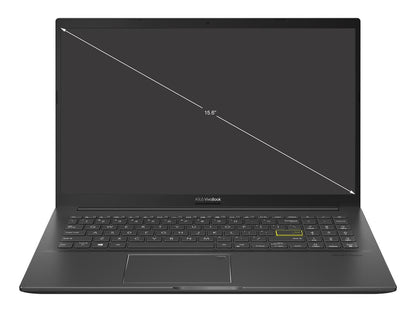ASUS VivoBook 15 OLED K513 Laptop, 15.6" OLED Display, Intel i7-1165G7 CPU, NVIDIA GeForce MX350 GPU, 8GB RAM, 512GB PCIe SSD, Fingerprint Reader, Windows 10 Home, Indie Black, K513EQ-NB74