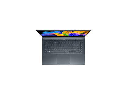 ASUS ZenBook Pro 15 OLED Laptop 15.6" FHD Touch Display, AMD Ryzen 9 5900HX CPU, NVIDIA GeForce RTX 3050 Ti GPU, 16GB RAM, 1TB PCIe SSD, Windows 11 Pro, Pine Grey, UM535QE-XH91T