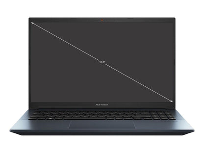 ASUS VivoBook Pro 15 OLED Slim Laptop, 15.6" FHD OLED Display, Intel Core i5-11300H CPU, NVIDIA GeForce GTX 1650 Max-Q, 8GB RAM, 512GB SSD, Windows 11 Home, Quiet Blue, K3500PH-DB51