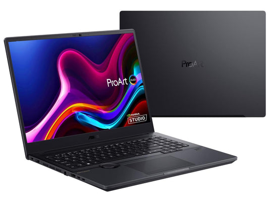 ASUS ProArt StudioBook 16 OLED Laptop, 16" 3840x2400 OLED Display, Intel core i7-12700H, 16GB DDR5 SO-DIMM, 1TB + 1TB M.2 NVMe PCIe 4.0 Performance SSD, NVIDIA GeForce RTX 3070 Ti, Windows 11 Home, H7600ZW-DB76, Mineral Black