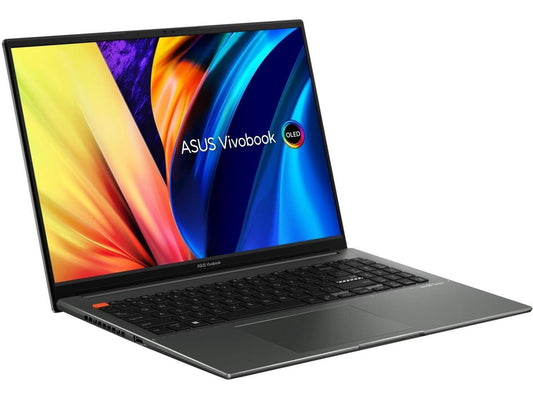 ASUS VivoBook S 16X Slim Laptop, 16" WUXGA (1920 x 1200) 16:10 Display, Intel Core i5-12500H CPU, 8GB RAM, 512GB NVMe SSD, Windows 11 Home, Midnight Black, S5602ZA-DB51