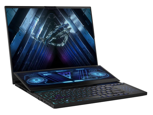 ASUS ROG Zephyrus Duo 16 (2023) Gaming Laptop, 16â€? Mini LED 240Hz/3ms, QHD 16:10 Display, 100% DCI-P3, NVIDIA GeForce RTX 4080, AMD Ryzen 9 7945HX, 32GB DDR5, 1TB SSD, Windows 11 Pro, GX650PZ-XS96