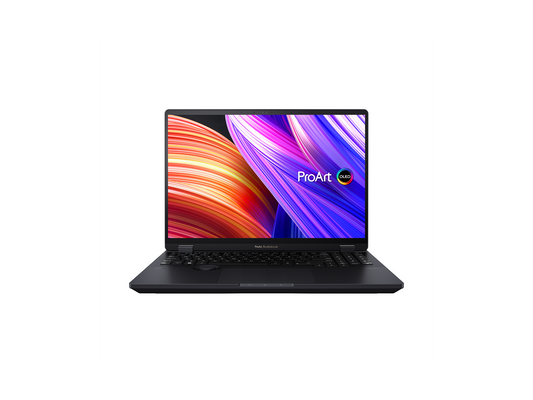 ASUS Notebooks ProArt StudioBook Intel Core i9 13th Gen 13980HX (2.20GHz) 32GB DDR5 Memory 1TB M.2 NVMe™ PCIe® 4.0 Performance SSD SSD NVIDIA GeForce RTX 4070 Laptop GPU 16.0" Touchscreen Windows 11 Home H7604JI-DS96T
