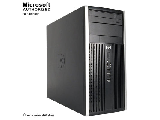 HP Compaq 6200 Pro Tower Intel Core i5 2400 3.10 GHz, 8 GB DDR3, 512 GB SSD, DVD, WiFi, BT 4.0, DP Adapter, Windows 10 Pro 64-Bit, 1 Year Warranty