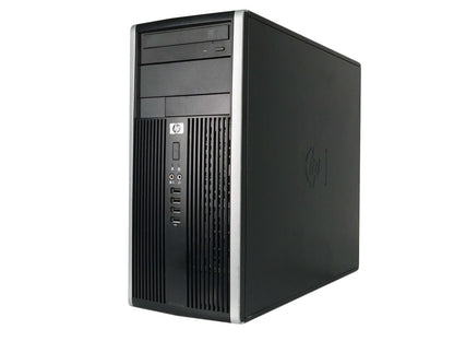 HP Compaq 6200 Pro Tower Intel Core i5 2400 3.10 GHz, 8 GB DDR3, Brand New 120 GB SSD + 2 TB HDD, DVD, WiFi, BT 4.0, DP Adapter, Windows 10 Pro 64-Bit, 1 Year Warranty