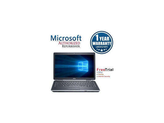 Refurbished Dell Latitude E6430 14" Intel Core i5-3320M 2.6GHz 12GB 320GB DVD Windows 10 Pro 64 Bits