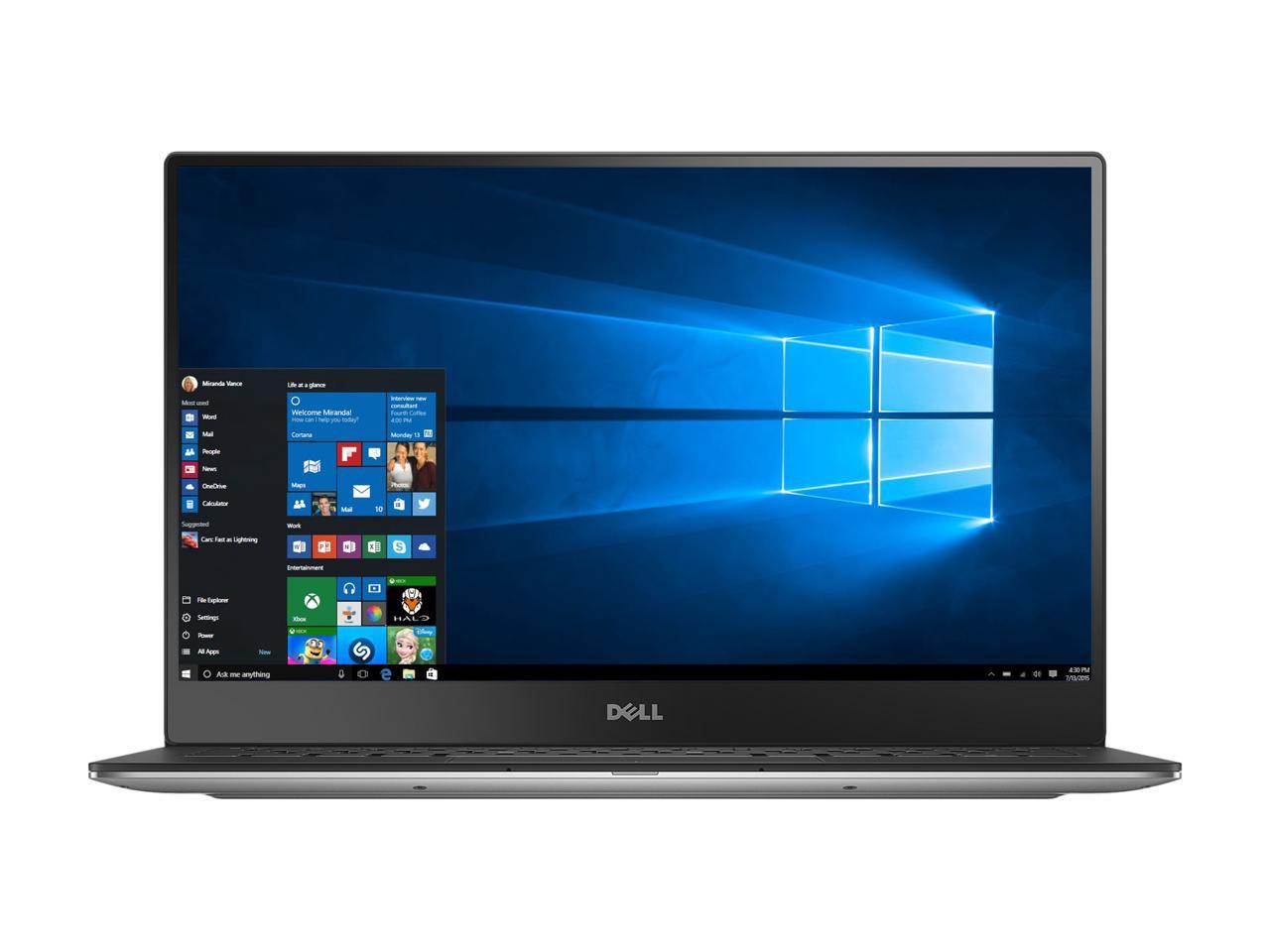 DELL Laptop XPS XPS9350-4007SLV Intel Core i5 6th Gen 6200U (2.30 GHz) 8 GB Memory 256 GB SSD Intel HD Graphics 5500 13.3" Touchscreen Windows 10 Home 64-Bit