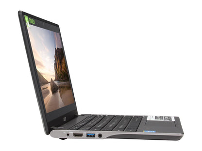 Acer C720P-2625 Chromebook Intel Celeron 2955U (1.40 GHz) 4 GB DDR3L Memory 16 GB SSD Intel HD Graphics 11.6" Touchscreen1366 x 768 Chrome OS 64-Bit