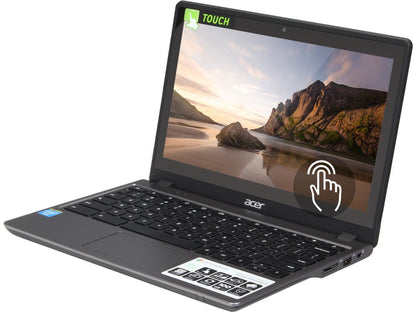 Acer C720P-2625 Chromebook Intel Celeron 2955U (1.40 GHz) 4 GB DDR3L Memory 16 GB SSD Intel HD Graphics 11.6" Touchscreen1366 x 768 Chrome OS 64-Bit