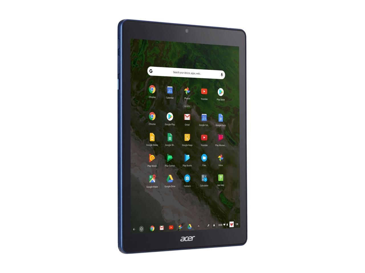 Acer Chromebook Tab 10 D651N-K9WT Chromebook Dual-core ARM Cortex-A72 and Quad-core ARM Cortex-A53 4 GB LPDDR3 Memory 32 GB eMMC 9.7" Touchscreen Chrome OS Tablet with EMR Stylus Pen