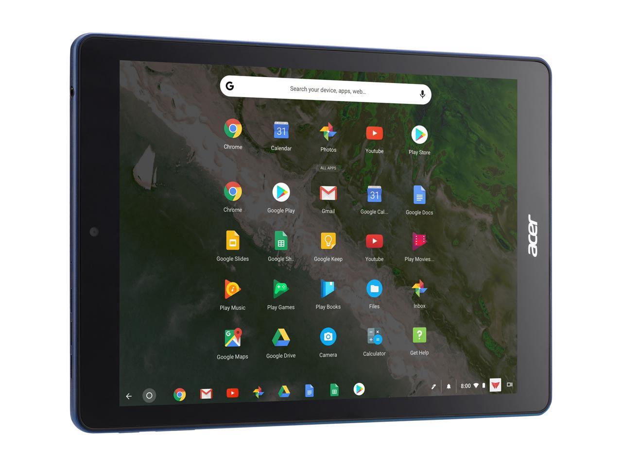 Acer Chromebook Tab 10 D651N-K9WT Chromebook Dual-core ARM Cortex-A72 and Quad-core ARM Cortex-A53 4 GB LPDDR3 Memory 32 GB eMMC 9.7" Touchscreen Chrome OS Tablet with EMR Stylus Pen