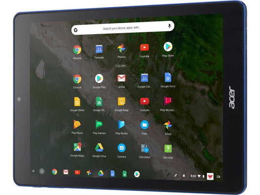 Acer Chromebook Tab 10 D651N-K9WT Chromebook Dual-core ARM Cortex-A72 and Quad-core ARM Cortex-A53 4 GB LPDDR3 Memory 32 GB eMMC 9.7" Touchscreen Chrome OS Tablet with EMR Stylus Pen