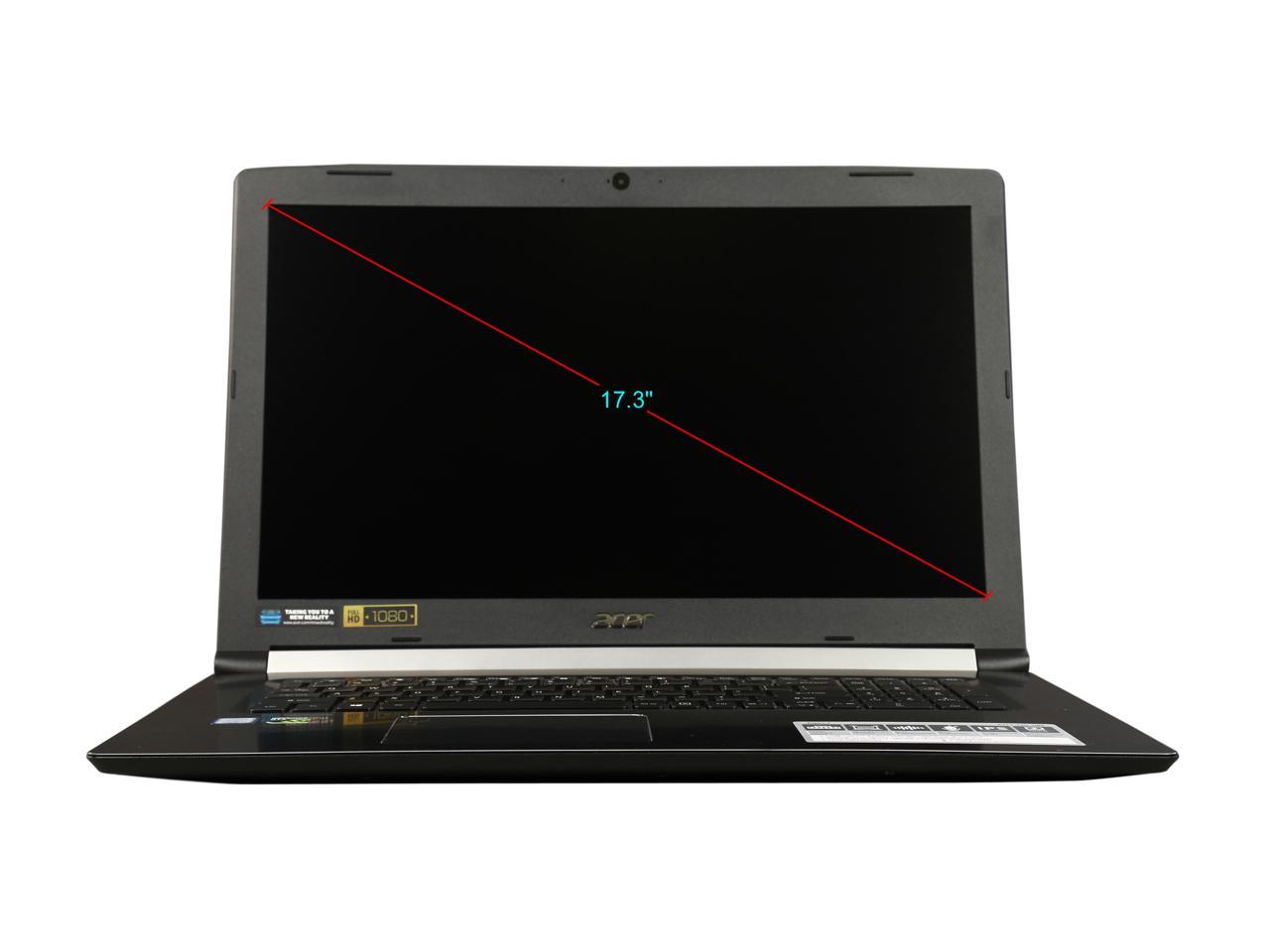 Acer - Gaming Laptop - 17.3" FHD IPS 60 Hz, Intel i7-8750H, NVIDIA GeForce GTX 1060 6 GB GDDR5, 16 GB Memory, 256 GB SSD, Windows 10 Home, VR Ready, Aspire 7 (A717-72G-700J) - ONLY @ NEWEGG