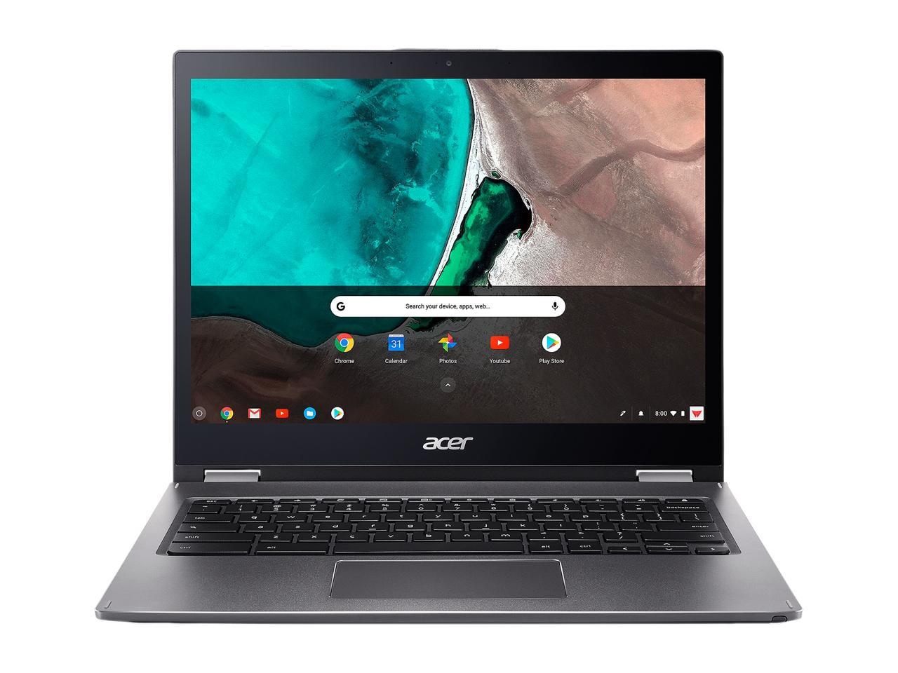 Acer Chromebook Spin 13 CP713-1WN-55HT 13.5" Touchscreen LCD 2 in 1 Chromebook - Intel Core i5 (8th Gen) i5-8250U Quad-core (4 Core) 1.60 GHz - 8 GB LPDDR3 - 64 GB Flash Memory - Chrome OS - 2256 x 1504 - In-plane Switching (IPS) Technol...