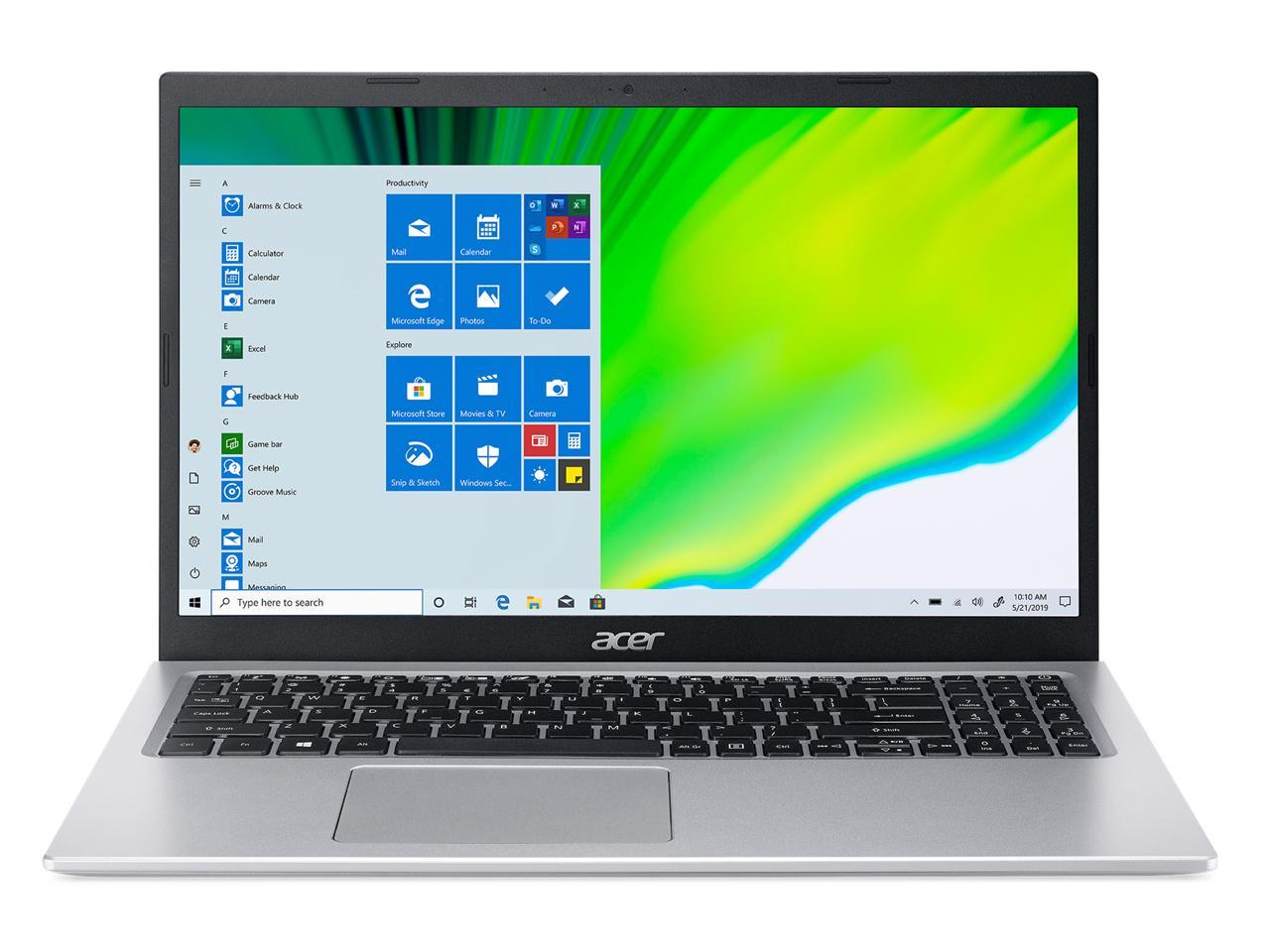 Acer Laptop Aspire 5 A515-56-56DJ Intel Core i5 11th Gen 1135G7 (2.40 GHz) 8 GB Memory 512 GB NVMe SSD Intel Iris Xe Graphics 15.6" Windows 10 Home 64-bit