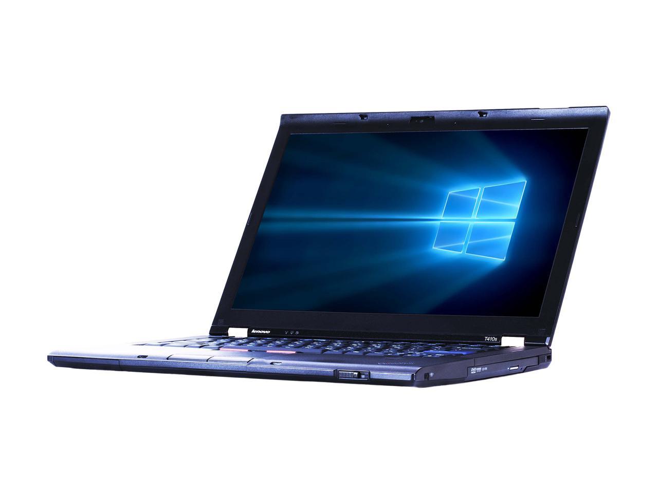 Lenovo Grade A Laptop ThinkPad T410S Intel Core i5 1st Gen 520M (2.40 GHz) 4 GB Memory 120 GB SSD Integrated Graphics 14.1" Windows 7 Professional 64-Bit