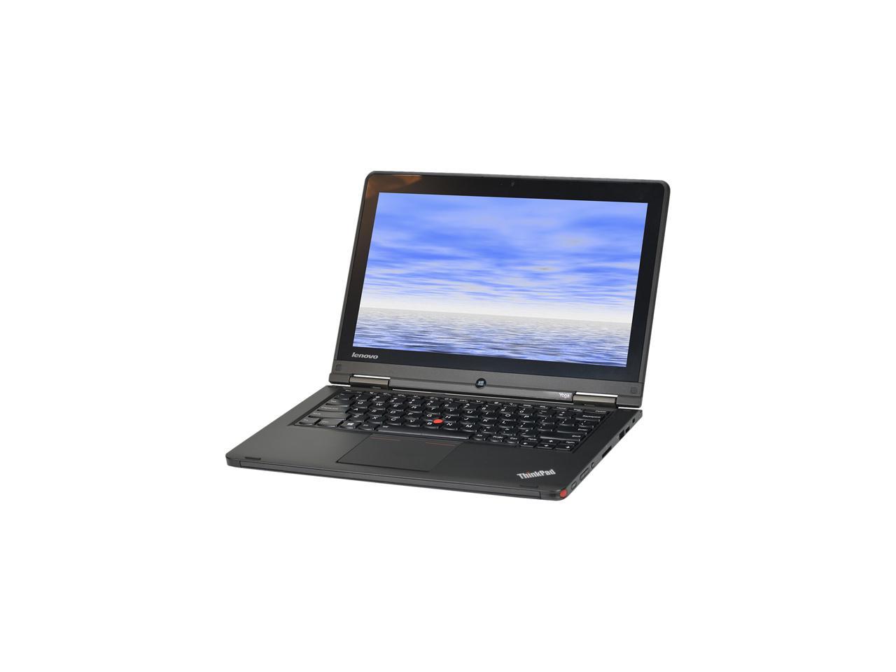 Lenovo Grade A Laptop Yoga Intel Core i5 4th Gen 4300U (1.90 GHz) 8 GB Memory 180 GB SSD Intel HD Graphics 4400 12.5" Windows 10 Pro 64-Bit