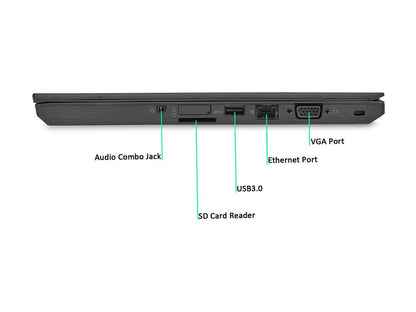 Lenovo Grade A Laptop T440 Intel Core i5 4th Gen 4300U (1.90 GHz) 8 GB Memory 240 GB SSD Intel HD Graphics 4400 14.0" Windows 10 Pro 64-Bit