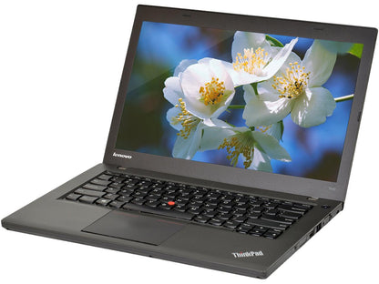 Lenovo Grade A Laptop T440 Intel Core i5 4th Gen 4300U (1.90 GHz) 8 GB Memory 240 GB SSD Intel HD Graphics 4400 14.0" Windows 10 Pro 64-Bit