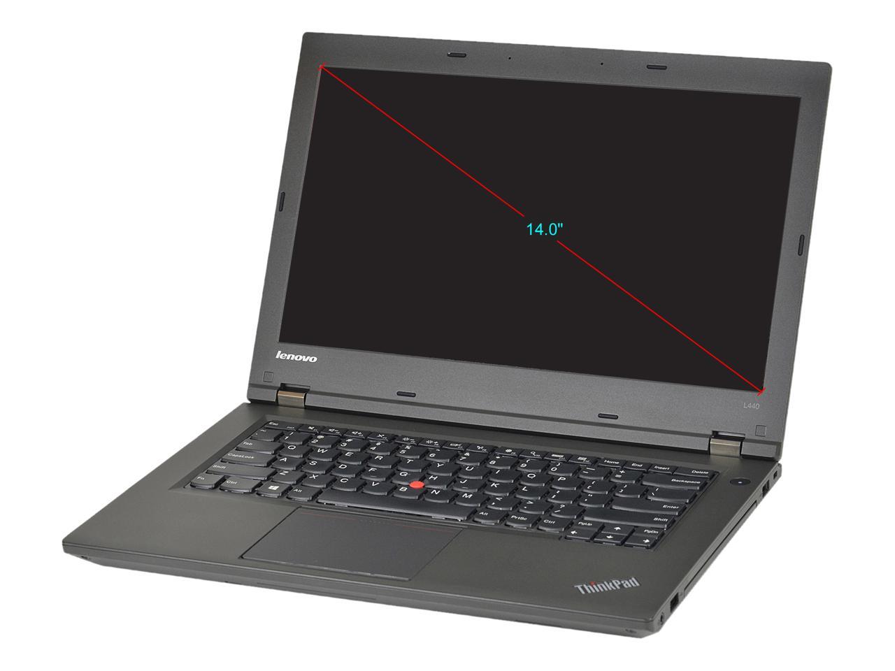 Lenovo Grade A Laptop L440 Intel Core i5 4th Gen 4300M (2.60 GHz) 8 GB Memory 500 GB HDD 14.0" Windows 10 Pro 64-Bit