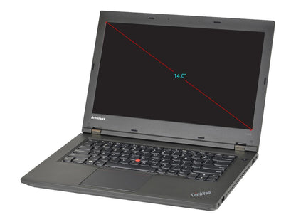 Lenovo Grade A Laptop L440 Intel Core i5 4th Gen 4300M (2.60 GHz) 8 GB Memory 500 GB HDD 14.0" Windows 10 Pro 64-Bit