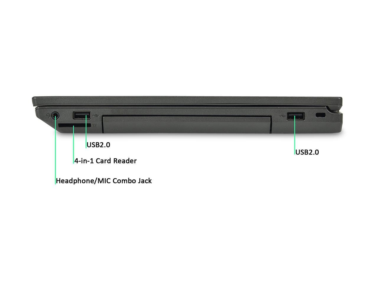 Lenovo Grade A Laptop L440 Intel Core i5 4th Gen 4300M (2.60 GHz) 8 GB Memory 240 GB SSD 14.0" Windows 10 Pro 64-Bit