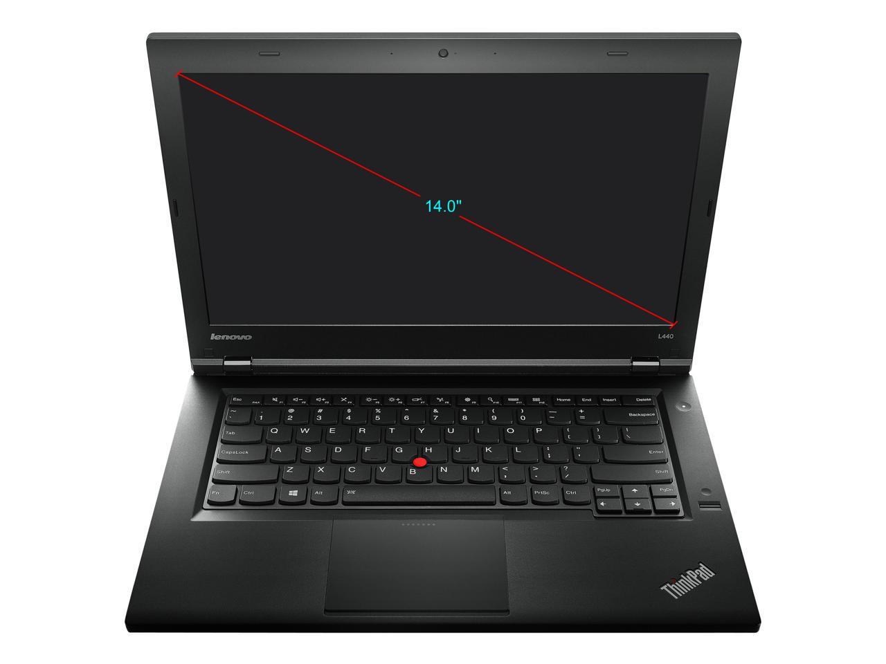 Lenovo Grade A Laptop ThinkPad L440 Intel Core i5 4th Gen 4200M (2.50 GHz) 16 GB Memory 1 TB HDD Intel HD Graphics 4600 14.0" Windows 10 Pro 64-bit