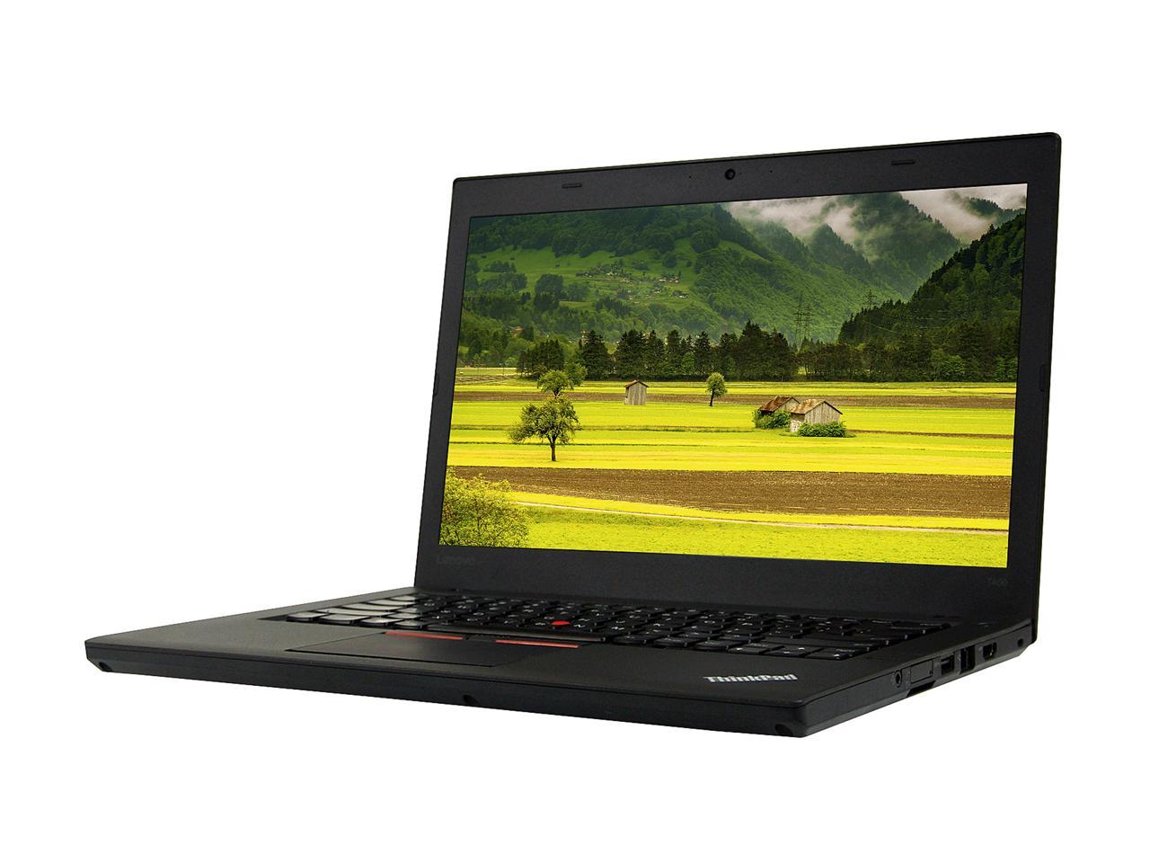 Lenovo Grade A Laptop T460 Intel Core i5 6th Gen 6300U (2.40 GHz) 8 GB Memory 250 GB SSD Intel HD Graphics 520 14.0" Windows 10 Pro 64-bit