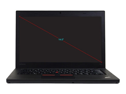 Lenovo Grade B Laptop T460 Intel Core i5 6th Gen 6300U (2.40 GHz) 8 GB Memory 250 GB SSD Intel HD Graphics 520 14.0" Windows 10 Pro 64-bit
