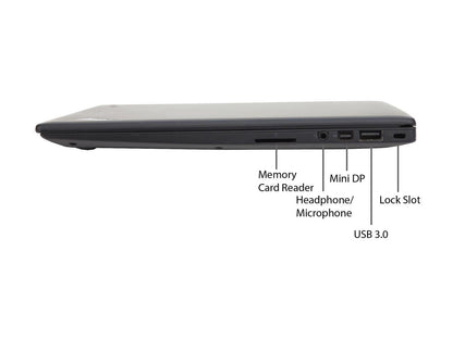 Lenovo Grade A Laptop X1 Carbon Intel Core i5 6th Gen 6300U (2.40 GHz) 8 GB Memory 256 GB SSD Intel HD Graphics 520 14.0" Windows 10 Pro 64-bit