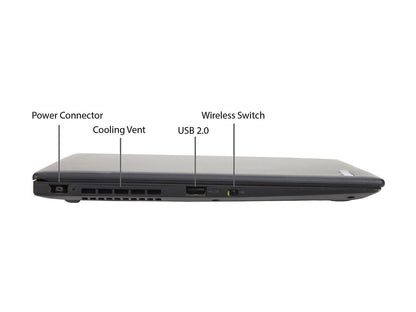 Lenovo Grade B Laptop X1 Carbon Intel Core i5 6th Gen 6300U (2.40 GHz) 8 GB Memory 256 GB SSD Intel HD Graphics 520 14.0" Windows 10 Pro 64-bit