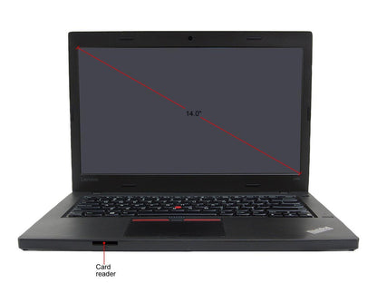 Lenovo Laptop L460 Intel Core i5 6300U (2.40 GHz) 8 GB Memory 256 GB SSD 14.0" Windows 10