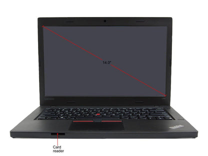 Lenovo Grade B Laptop L460 Intel Core i5 6300U (2.40 GHz) 8 GB Memory 128 GB SSD 14.0" Windows 10