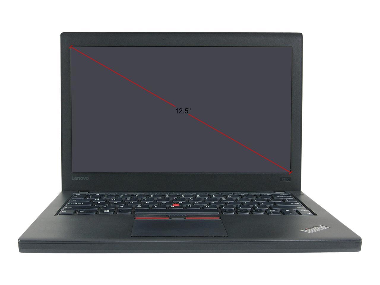 Lenovo Laptop X260 Intel Core i5 6300U (2.40 GHz) 8 GB Memory 256 GB SSD 12.5" Windows 10