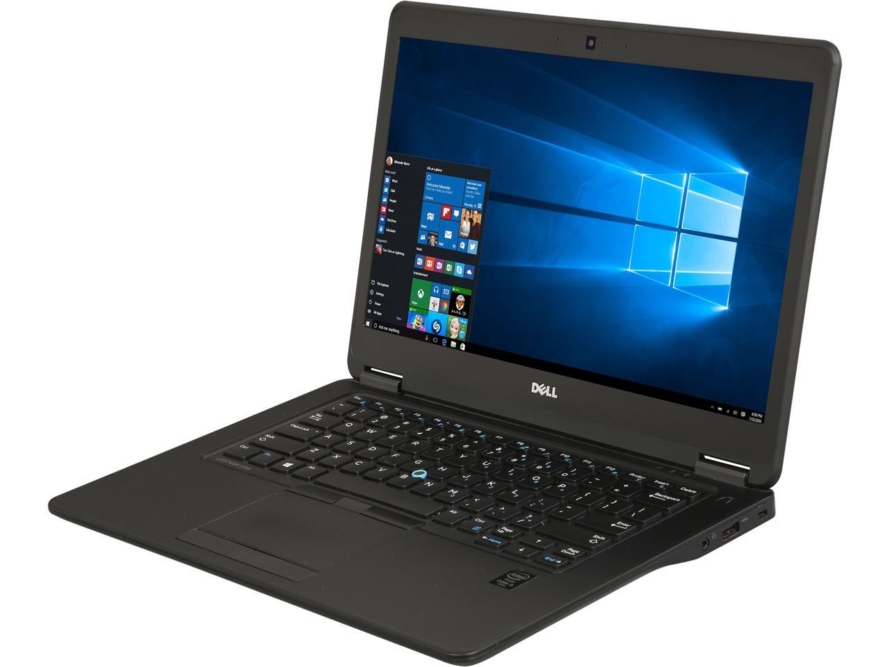 DELL Grade A Laptop Latitude E7450 Intel Core i5 5th Gen 5300U (2.30 GHz) 8 GB Memory 240 GB SSD 14.0" Windows 10 Pro 64-bit 1 Year Warranty