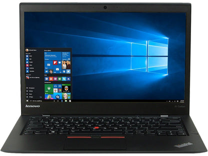Lenovo Laptop X1 Carbon Intel Core i5 5th Gen 5300U (2.30 GHz) 8 GB Memory 512 SSD 14.0" Windows 10