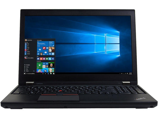 Lenovo Grade A Laptop P50 Intel Core i7 6th Gen 6700HQ (2.60 GHz) 16 GB Memory 480 GB SSD 15.6" Windows 10 Pro 64-bit