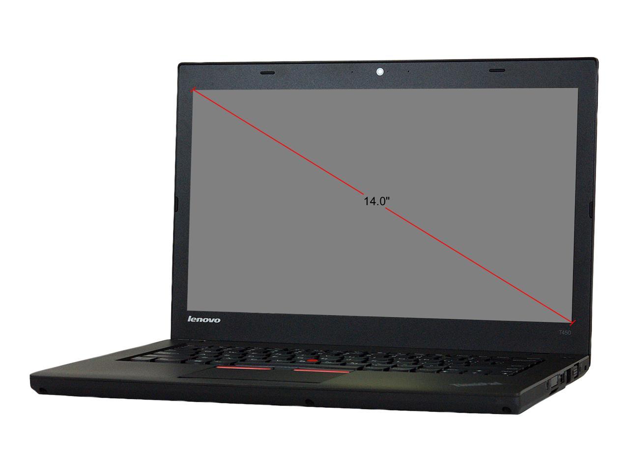 Lenovo Laptop T450 Intel Core i5 5300U (2.30 GHz) 8 GB Memory 128 SSD 14.0" Windows 10