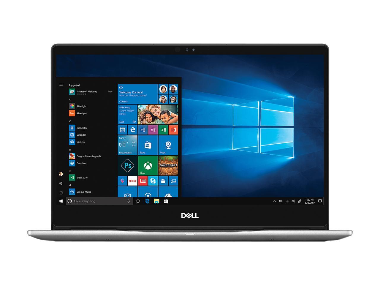 DELL Laptop Inspiron 7370 i7370-7749SLV Intel Core i7 8th Gen 8550U (1.80 GHz) 16 GB Memory 512 GB SSD Intel UHD Graphics 620 13.3" Touchscreen Windows 10 Home 64-Bit