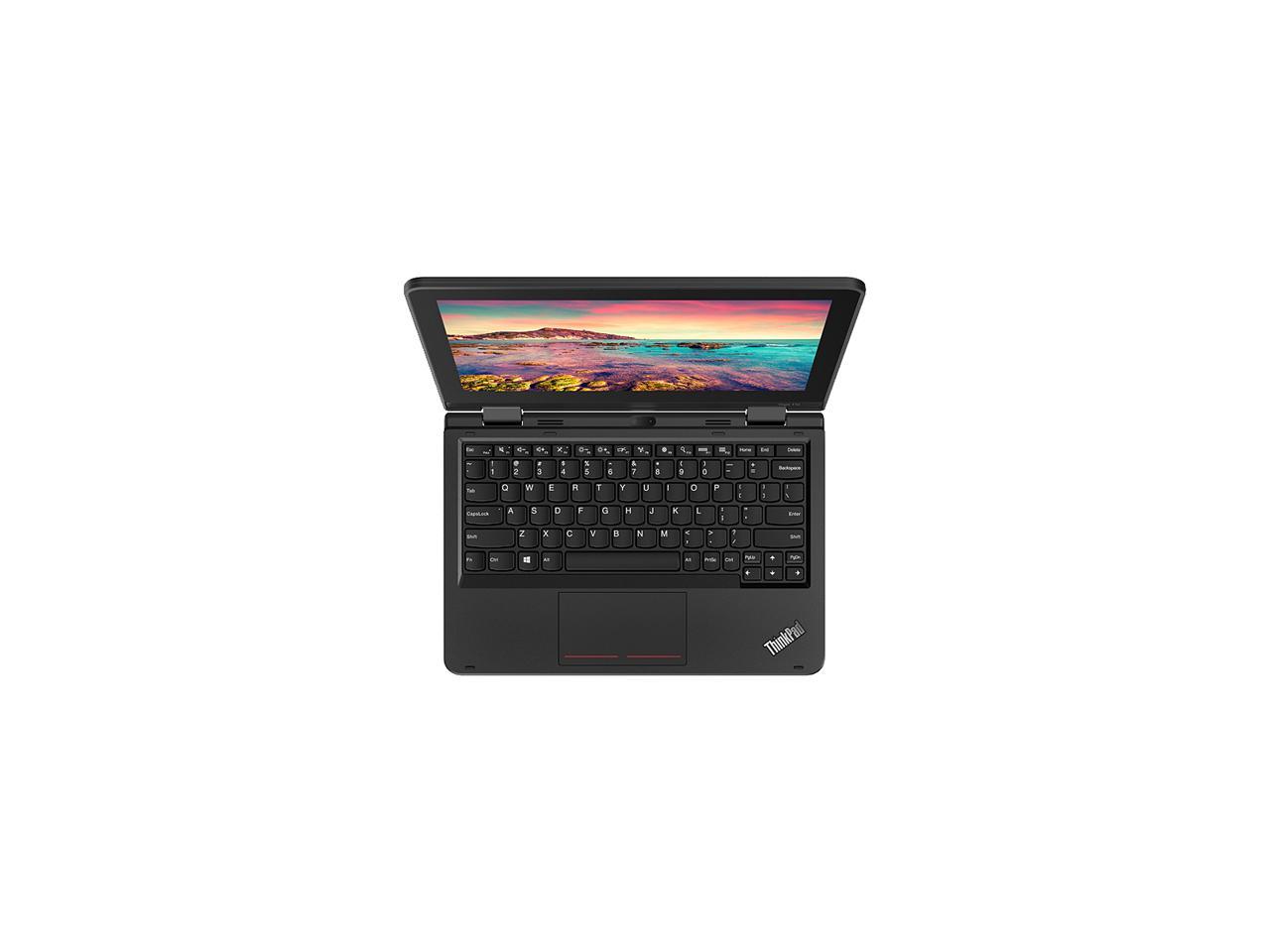 Lenovo ThinkPad 11e 5th Gen Yoga 20LMS00000 Intel Celeron N4100 (1.10 GHz) 4 GB Memory 128 GB PCIe SSD Intel UHD Graphics 600 11.6" Touchscreen 1366 x 768 Convertible 2-in-1 Laptop Windows 10 Pro National Academic Standard