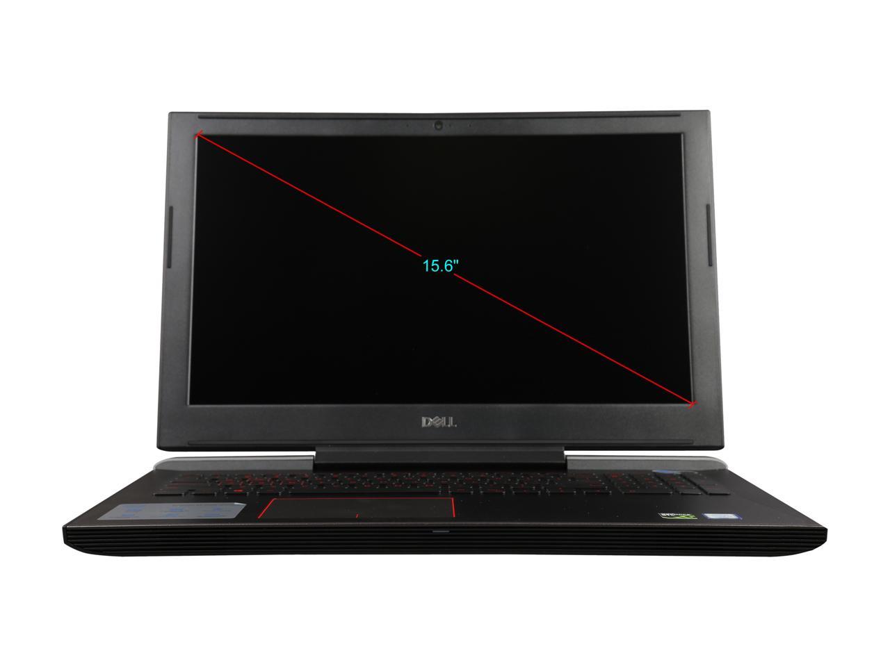 DELL i7577-7289BLK 15.6" 4K/UHD GTX 1060 6 GB VRAM i7-7700HQ 16 GB Memory 1 TB HDD + 512 GB SSD Windows 10 Home Gaming Laptop