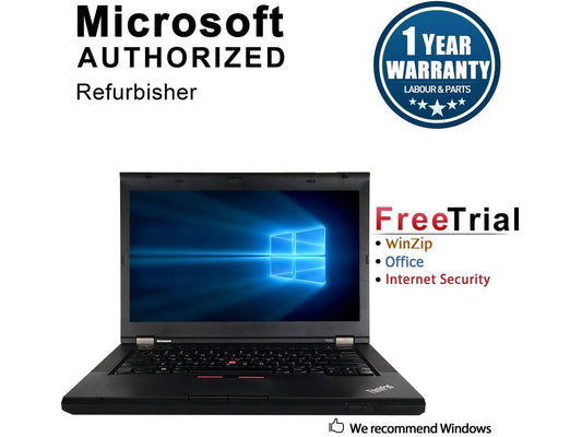 Refurbished Lenovo ThinkPad T430 14.0" Intel Core i5-3320M 2.6GHz 8GB DDR3 120GB SSD DVD Windows 10 Professional 64 Bits 1 Year Warranty