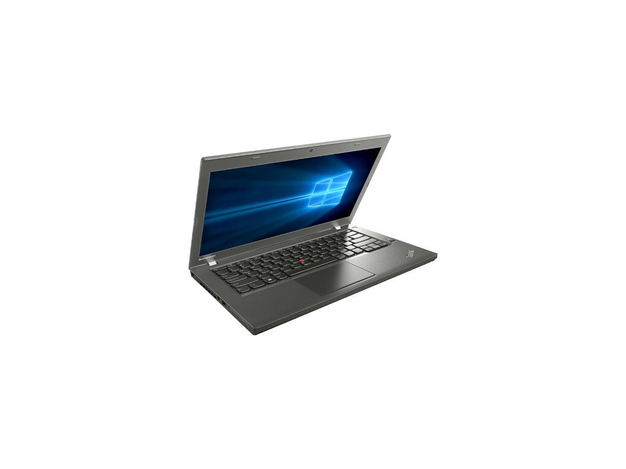 Lenovo Laptop ThinkPad T440 Intel Core i5 4th Gen 4300U (1.90 GHz) 8 GB Memory 500 GB HDD Intel HD Graphics 4400 14.0" Windows 10 Pro 64-bit