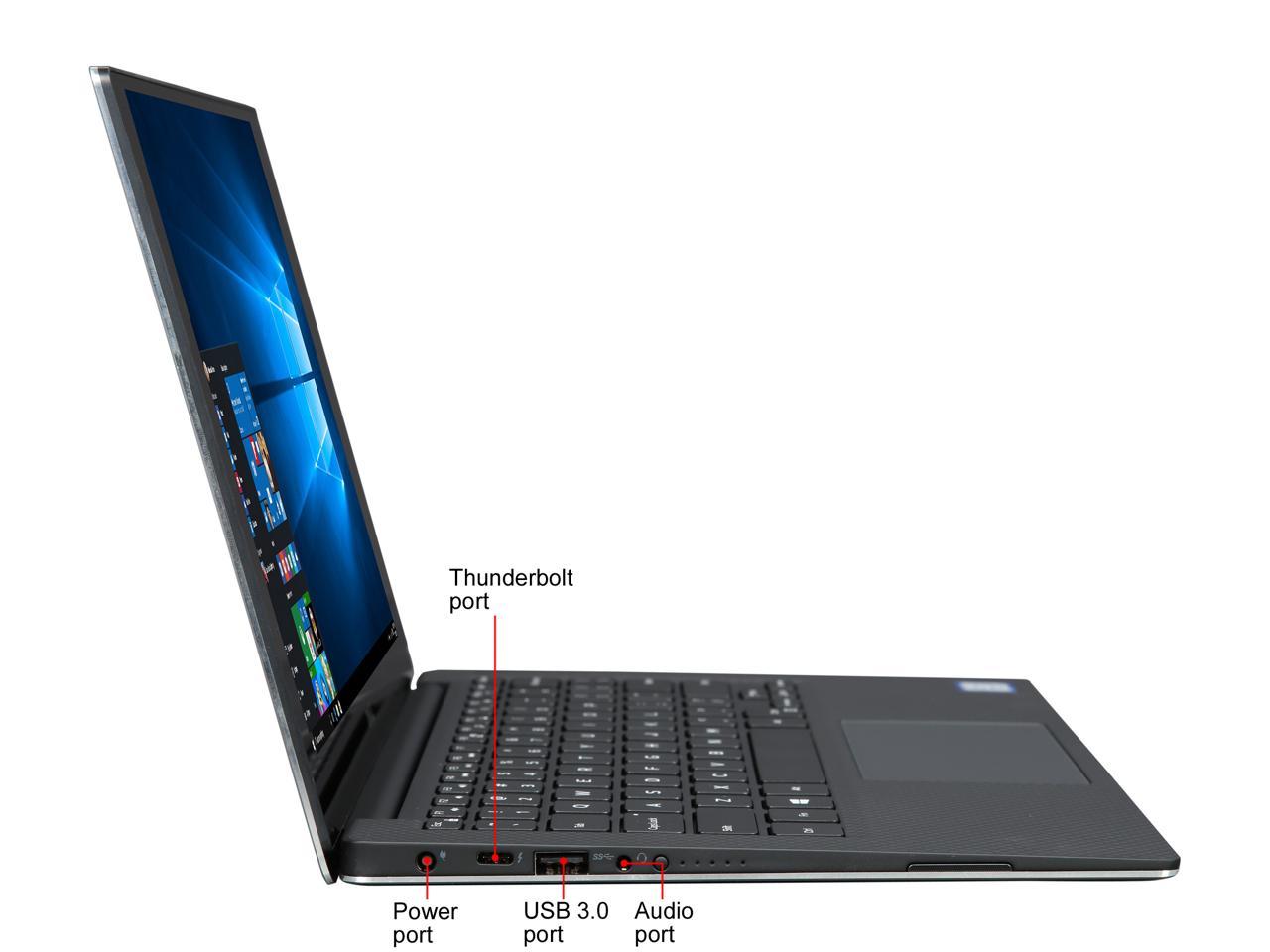 DELL Laptop XPS 13 XPS9360-7697SLV Intel Core i7 7th Gen 7560U (2.4 GHz) 16 GB Memory 512 GB PCIe SSD Intel Iris Plus Graphics 640 13.3" Touchscreen Windows 10 Home 64-Bit