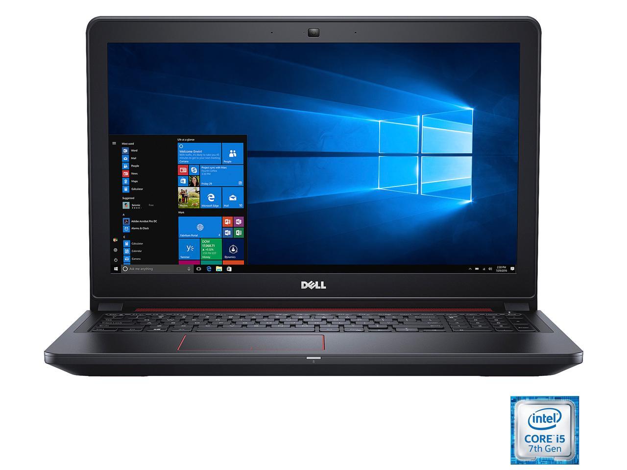 DELL Inspiron 15 i5577-5328BLK-PUS 15.6" Intel Core i5 7th Gen 7300HQ (2.50 GHz) NVIDIA GeForce GTX 1050 8 GB Memory 1 TB HDD Windows 10 Home 64-Bit Gaming Laptop