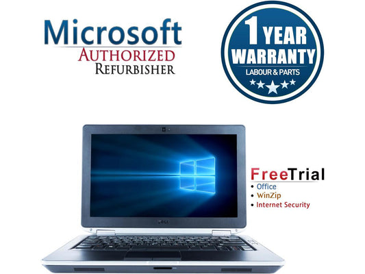 Refurbished Dell Latitude E6330 13.3" Intel Core i5-3320M 2.6GHz 4GB DDR3 240GB SSD DVD Windows 10 Professional 64 Bits 1 Year Warranty