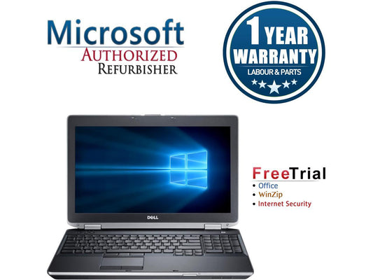 Refurbished Dell Latitude E6530 15.6" Intel Core i5-3210M 2.5GHz 8GB DDR3 240GB SSD DVD Windows 10 Professional 64 Bits 1 Year Warranty