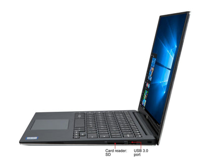 DELL Notebook XPS 13 (9360) XPS9360-3591SLV Intel Core i5 7th Gen 7200U (2.50 GHz) 8 GB Memory 256 GB SSD Intel HD Graphics 620 13.3" Touchscreen Windows 10 Home 64bit English